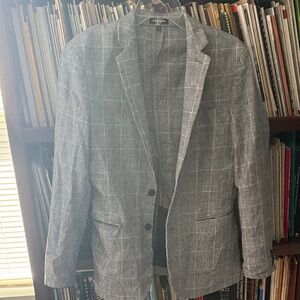 Express Gray Checkered Men's Blazer